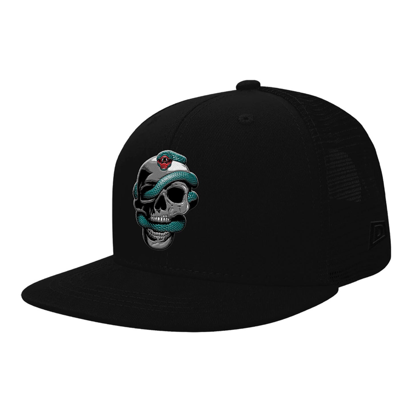 Snake Skull Trucker Hat